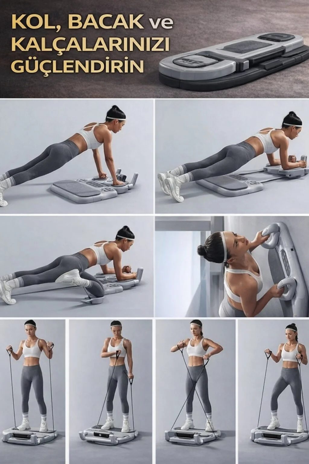 Olinman Tekerlekli Pilates & Fitness Egzersiz İstasyonu - Resim 4