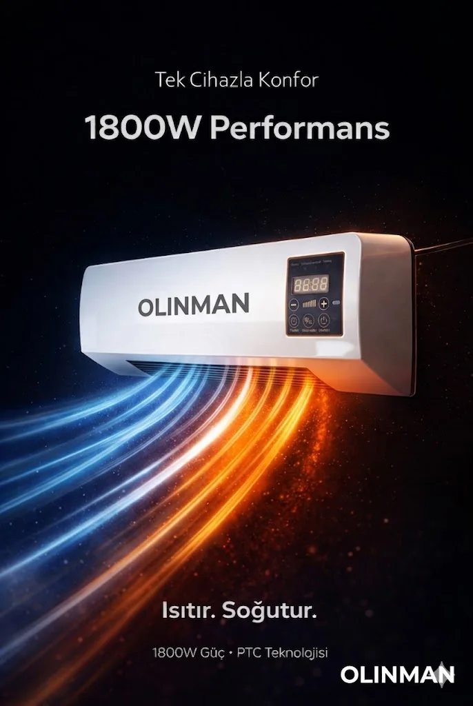 OLINMAN 1800W Isıtıcı & Soğutucu