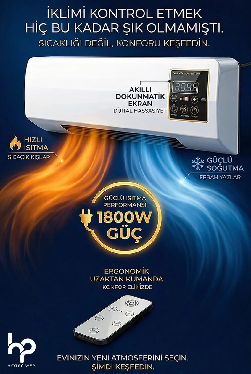 OLINMAN 1800W Isıtıcı & Soğutucu